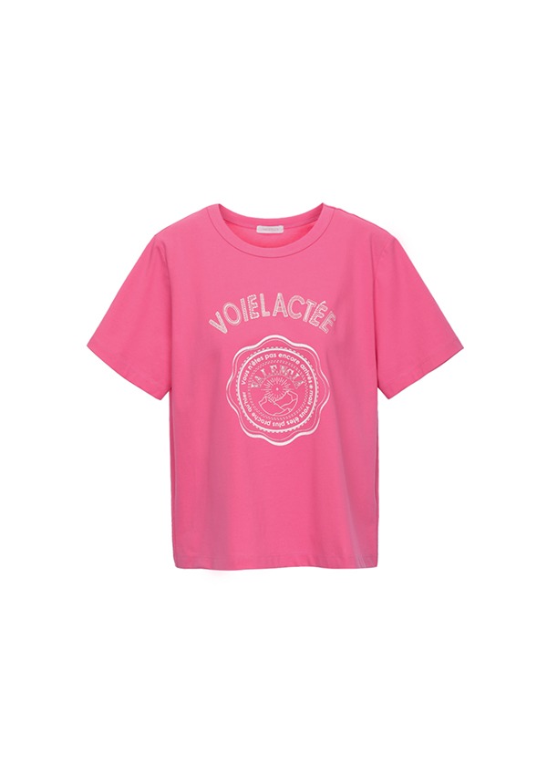 발렌시아(VALENCIA) - 발렌시아스토어	- 프린트 로고 라운드 티셔츠 234MC16